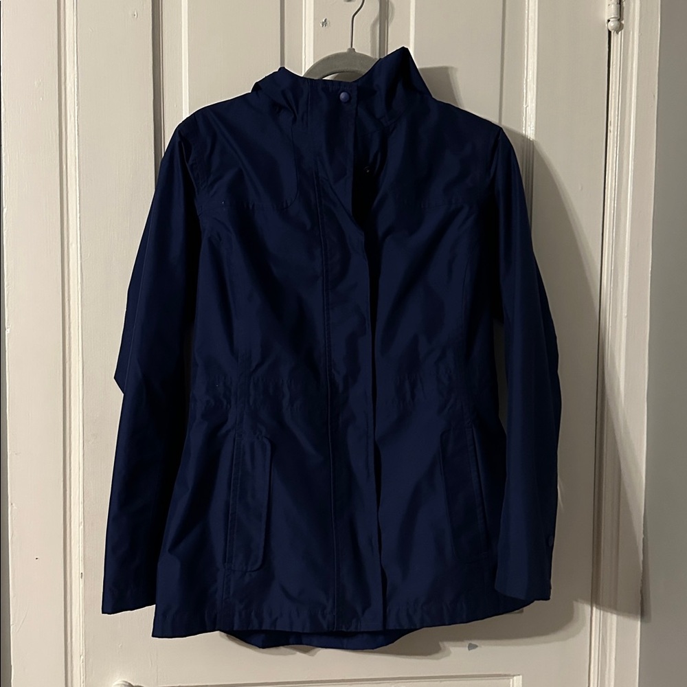 L.L. Bean | Dark Blue Raincoat | size XS
